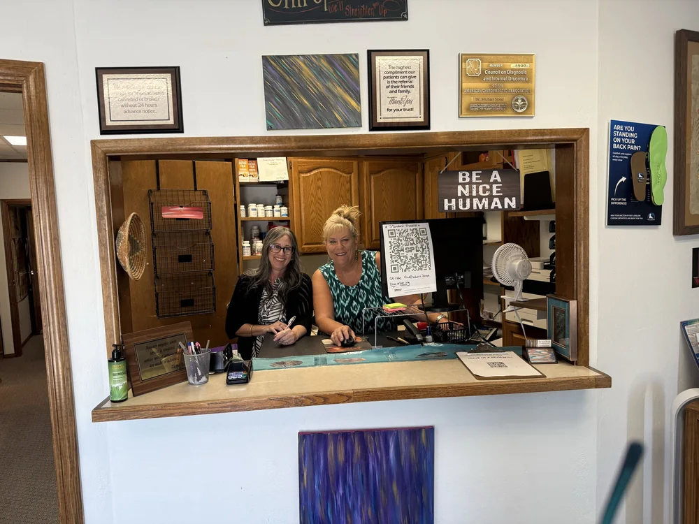 Front desk and reception team at Tanque Verde Chiropractic Clinic